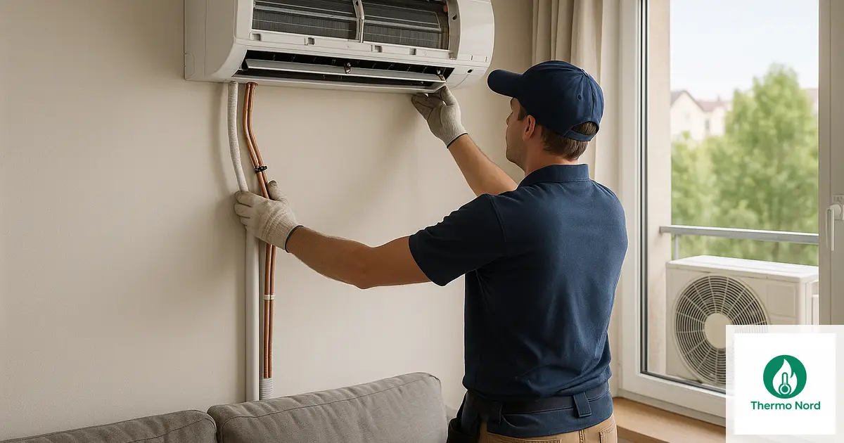 Unité intérieure de climatisation split sur un mur d'appartement à Champigny-sur-Marne (94500) — intervention Thermo Nord