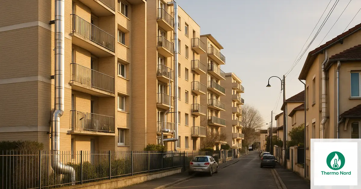 Pavillons et immeubles résidentiels à Champigny-sur-Marne (94500), Val-de-Marne — zone d'intervention Thermo Nord