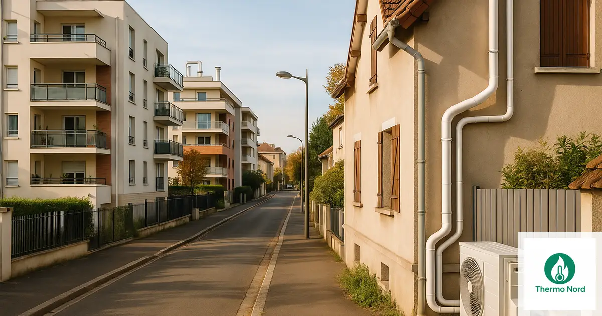Pavillons et immeubles résidentiels à Créteil (94000), Val-de-Marne — zone d'intervention Thermo Nord