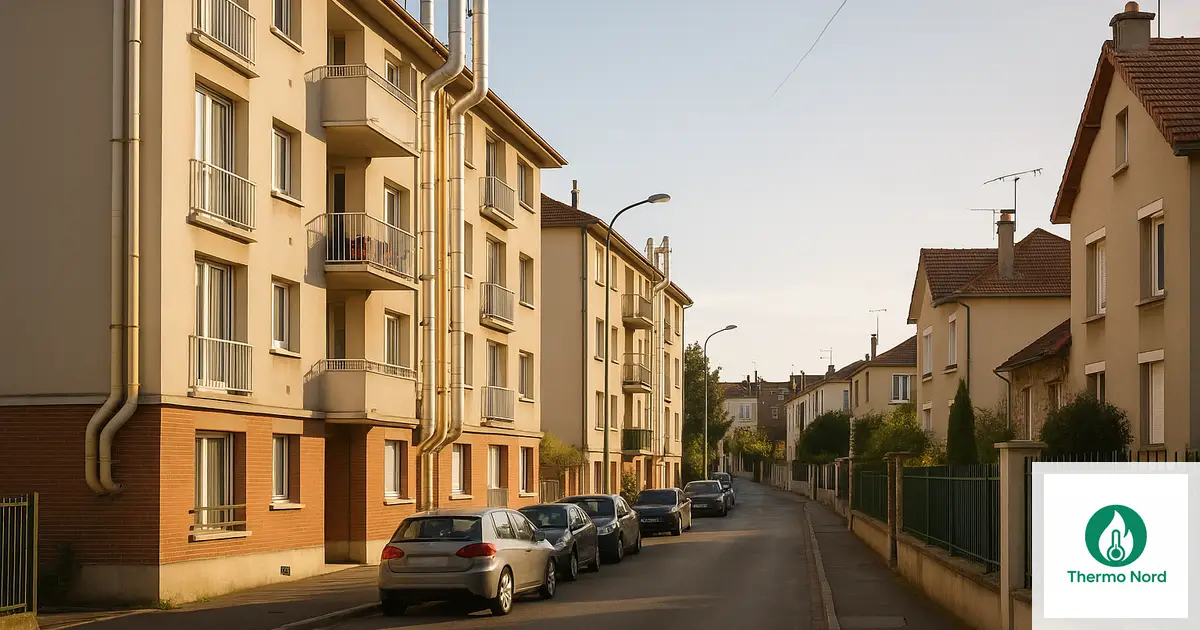 Pavillons et immeubles résidentiels à Villeneuve-Saint-Georges (94190), Val-de-Marne — zone d'intervention Thermo Nord