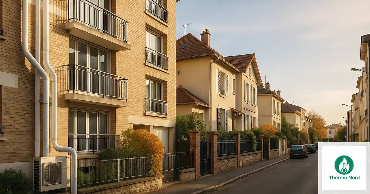 Pavillons et immeubles résidentiels à Vincennes (94300), Val-de-Marne — zone d'intervention Thermo Nord