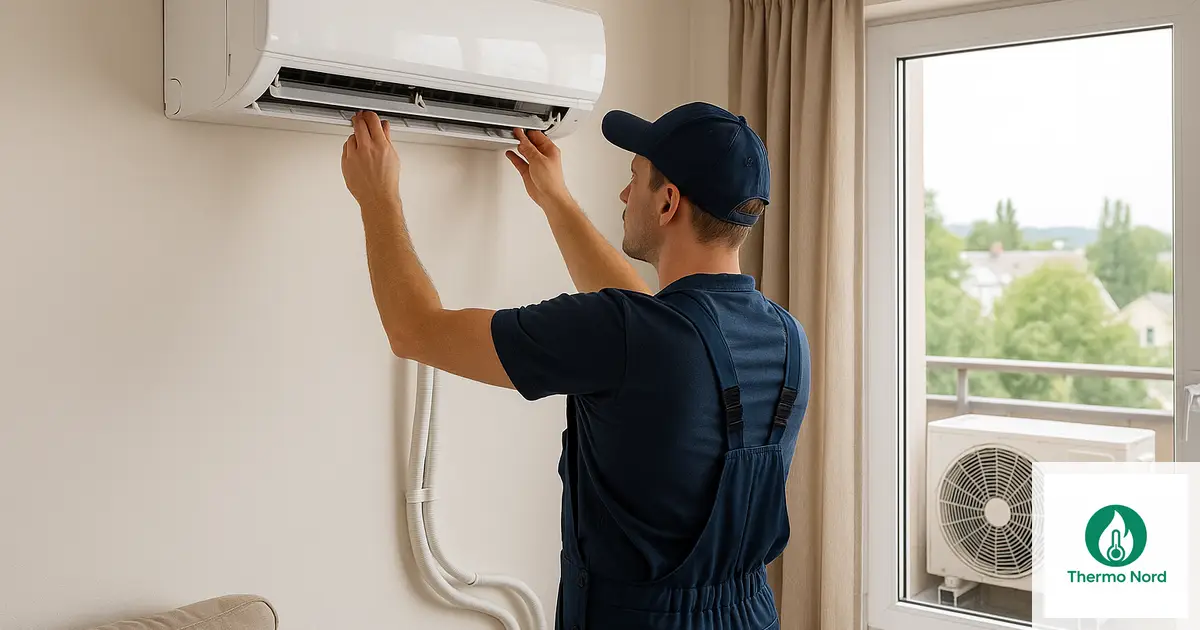 Unité intérieure de climatisation split sur un mur d'appartement à Boissy-Saint-Léger (94470) — intervention Thermo Nord