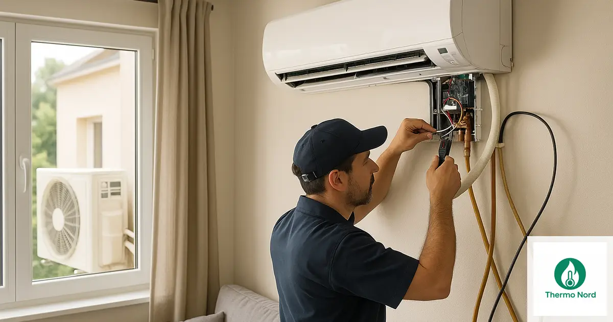 Unité intérieure de climatisation split sur un mur d'appartement à Bry-sur-Marne (94360) — intervention Thermo Nord