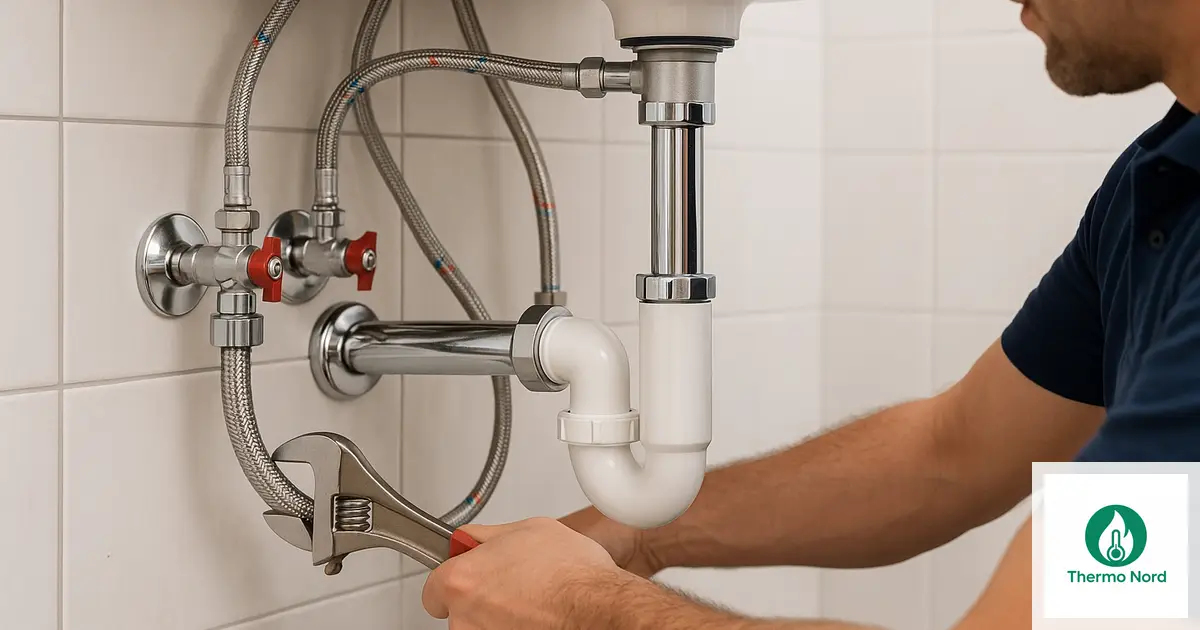 Robinetterie et canalisations d'une salle de bain à La Queue-en-Brie (94510) — intervention Thermo Nord