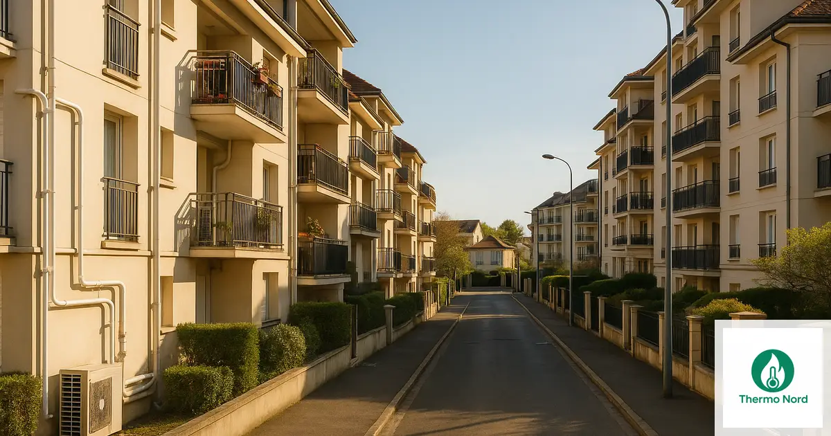 Pavillons et immeubles résidentiels à Bry-sur-Marne (94360), Val-de-Marne — zone d'intervention Thermo Nord
