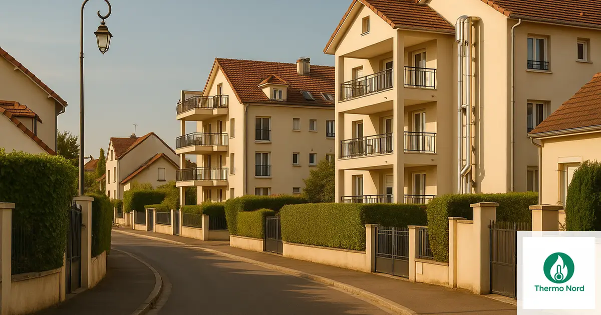 Pavillons et immeubles résidentiels à Noiseau (94880), Val-de-Marne — zone d'intervention Thermo Nord
