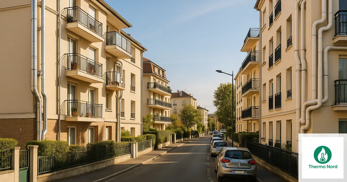 Pavillons et immeubles résidentiels à Saint-Maurice (94410), Val-de-Marne — zone d'intervention Thermo Nord