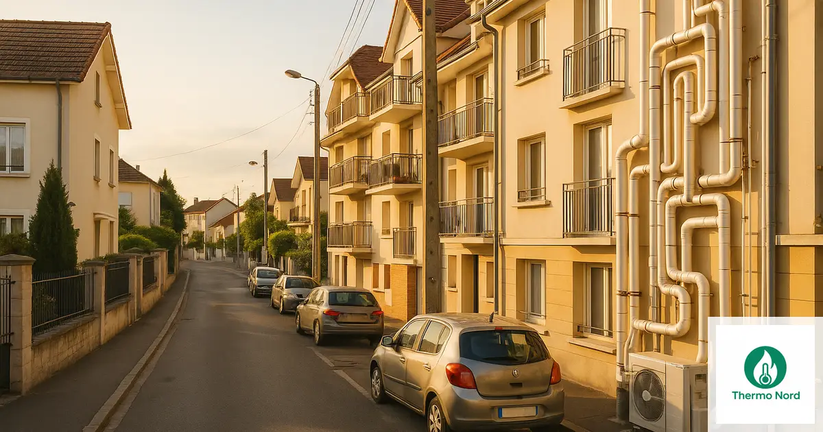 Pavillons et immeubles résidentiels à Villiers-sur-Marne (94350), Val-de-Marne — zone d'intervention Thermo Nord