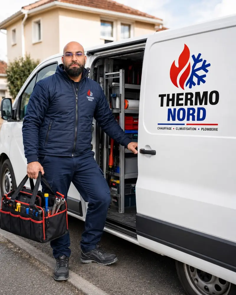 Rida préparant ses outils dans le camion Thermo Nord — Val-de-Marne (94)