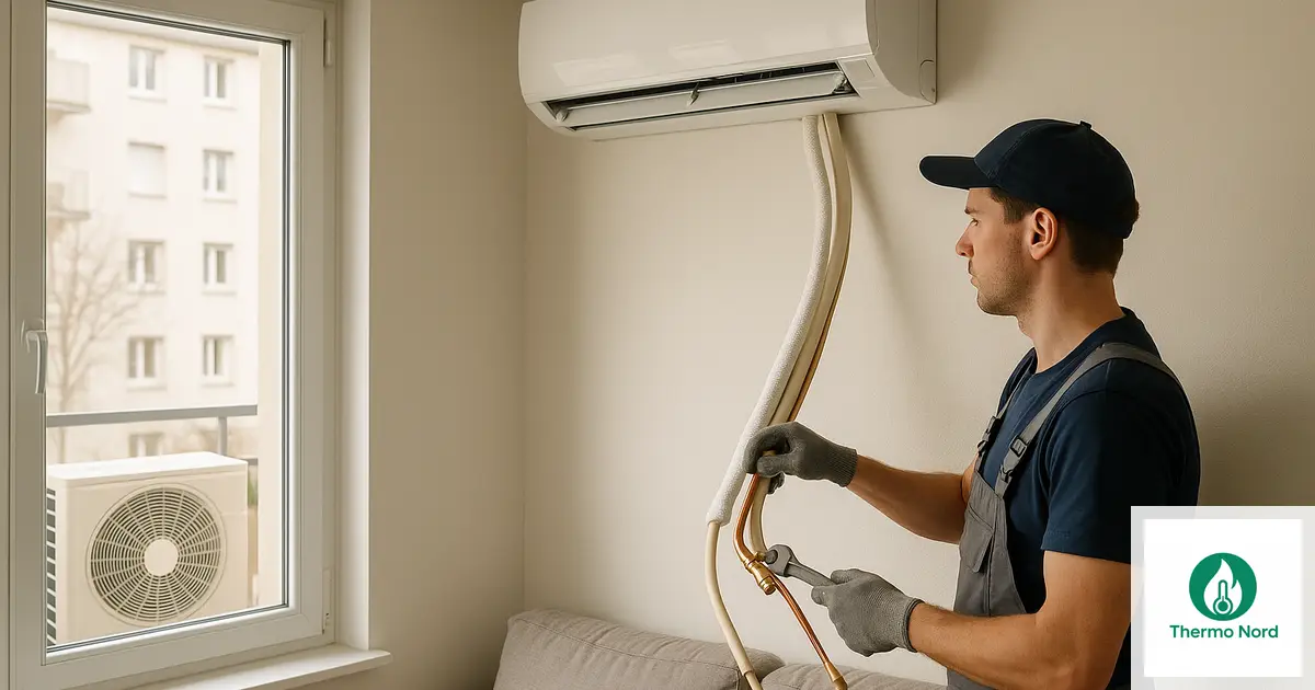 Unité intérieure de climatisation split sur un mur d'appartement à Arcueil (94110) — intervention Thermo Nord