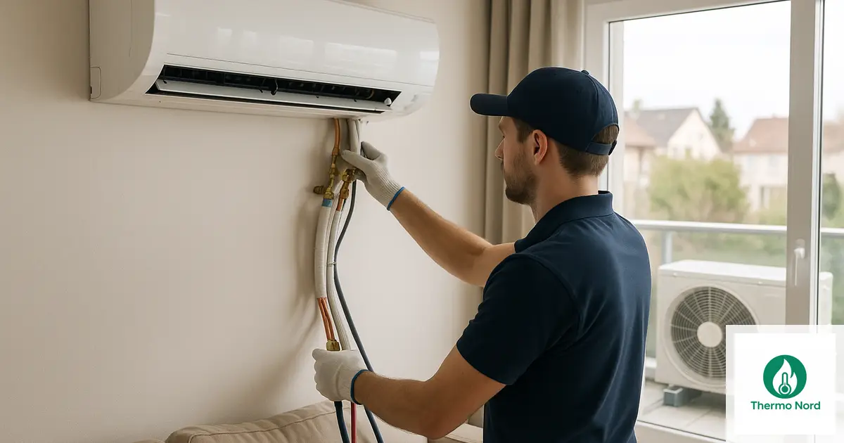 Unité intérieure de climatisation split sur un mur d'appartement à Chennevières-sur-Marne (94430) — intervention Thermo Nord