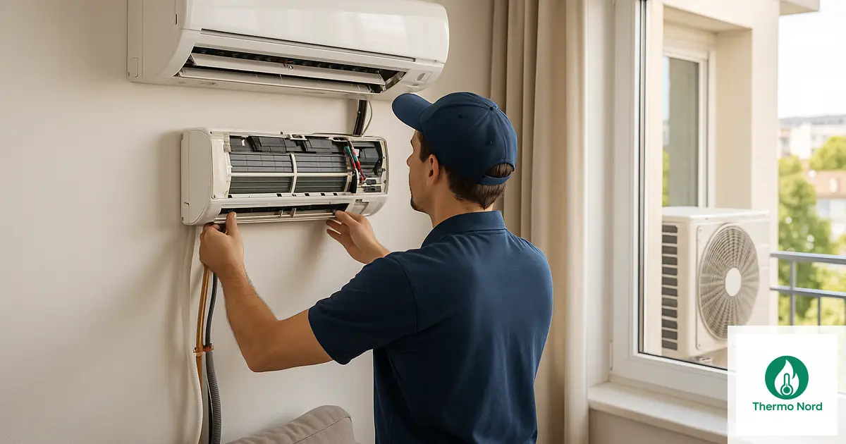 Unité intérieure de climatisation split sur un mur d'appartement à Fontenay-sous-Bois (94120) — intervention Thermo Nord