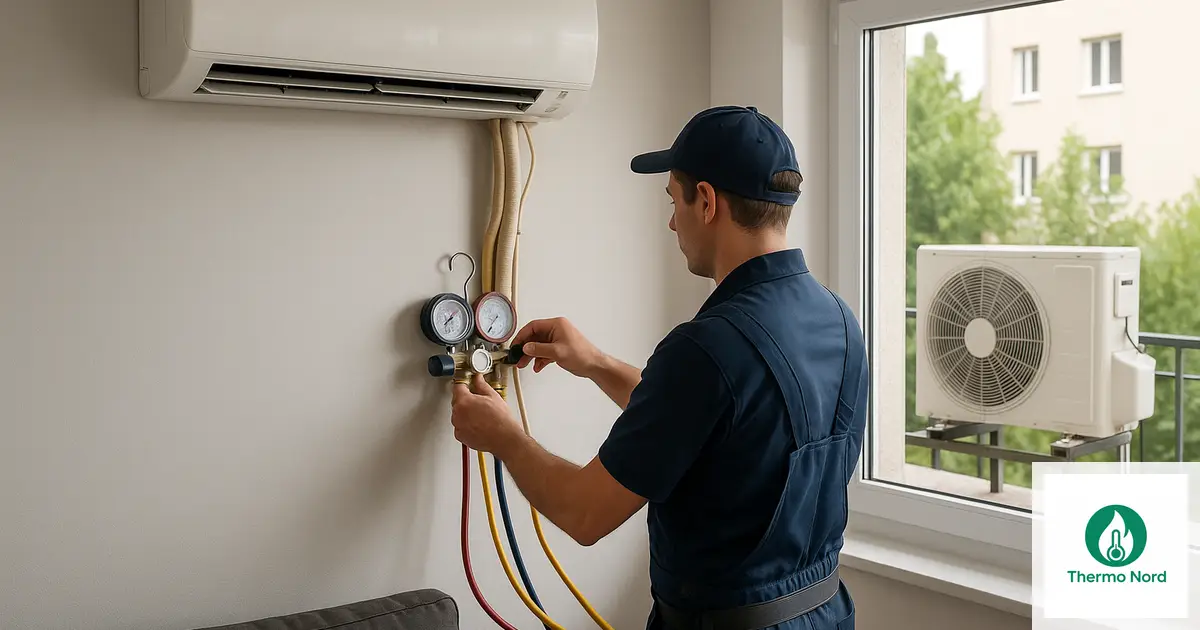 Unité intérieure de climatisation split sur un mur d'appartement à Fresnes (94260) — intervention Thermo Nord