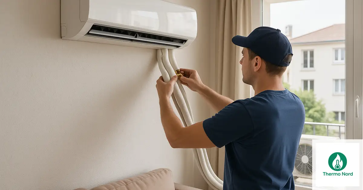 Unité intérieure de climatisation split sur un mur d'appartement à Saint-Maur-des-Fossés (94100) — intervention Thermo Nord