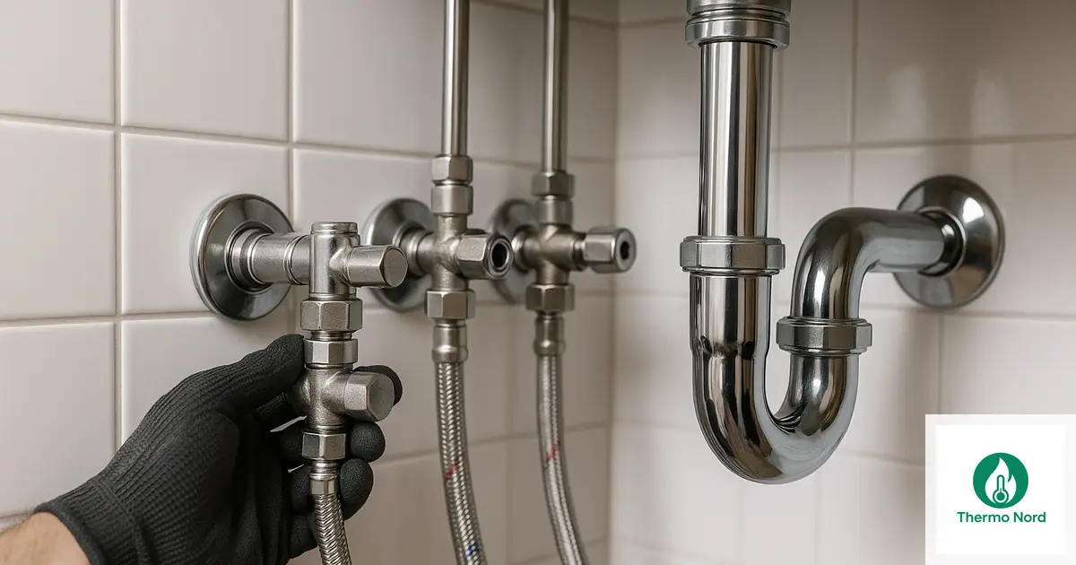 Robinetterie et canalisations d'une salle de bain à Choisy-le-Roi (94600) — intervention Thermo Nord