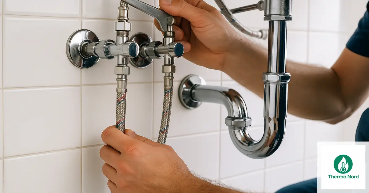 Robinetterie et canalisations d'une salle de bain à Vitry-sur-Seine (94400) — intervention Thermo Nord