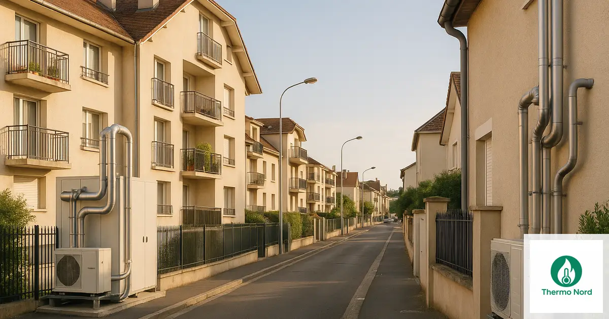 Pavillons et immeubles résidentiels à Ablon-sur-Seine (94480), Val-de-Marne — zone d'intervention Thermo Nord