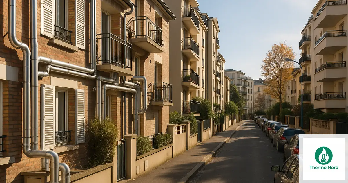 Pavillons et immeubles résidentiels à Charenton-le-Pont (94220), Val-de-Marne — zone d'intervention Thermo Nord