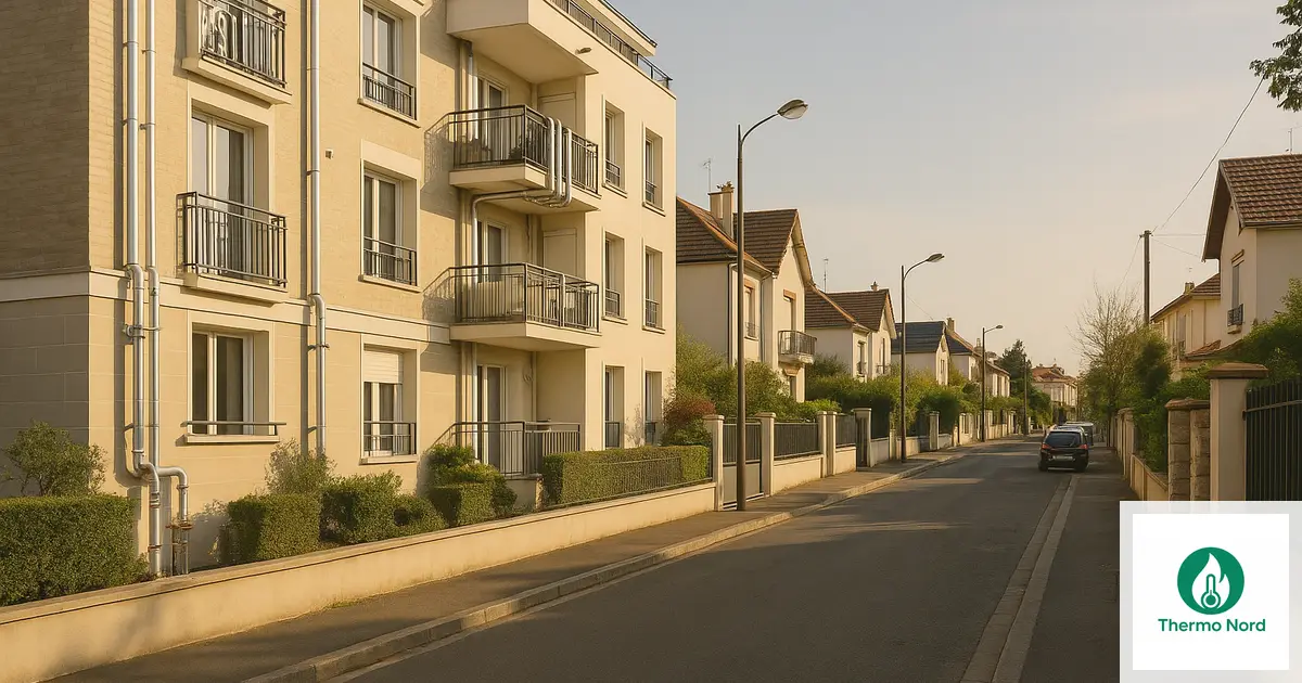 Pavillons et immeubles résidentiels à Fresnes (94260), Val-de-Marne — zone d'intervention Thermo Nord