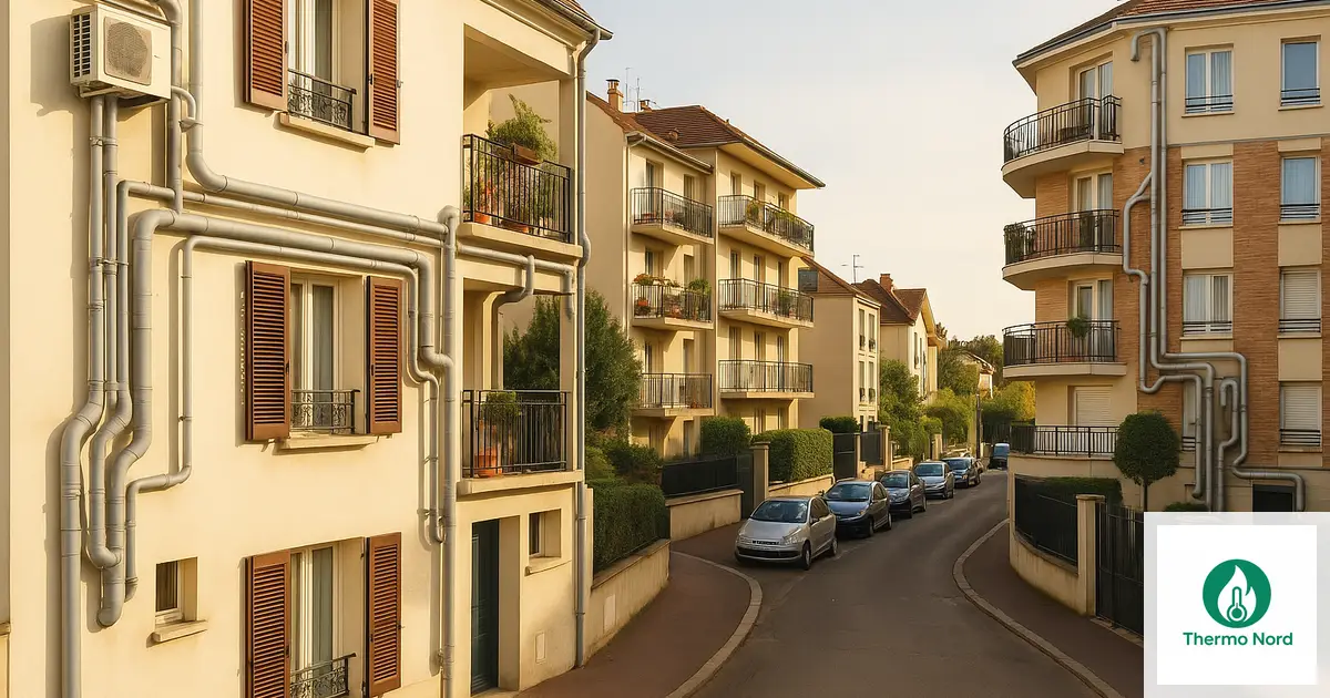 Pavillons et immeubles résidentiels à Nogent-sur-Marne (94130), Val-de-Marne — zone d'intervention Thermo Nord