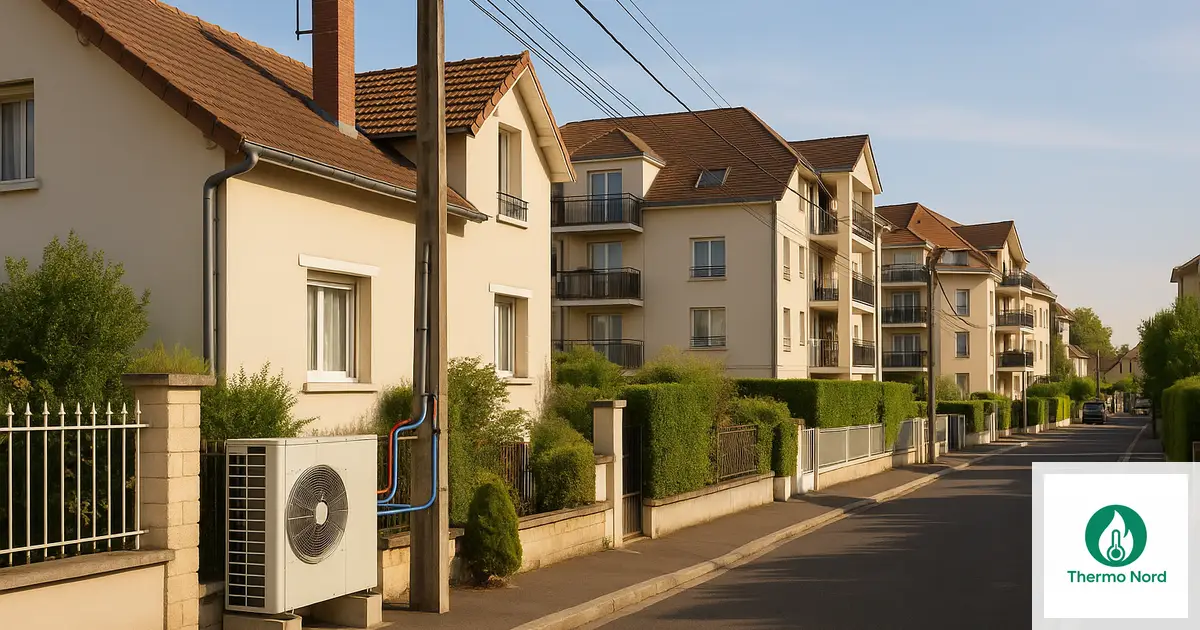 Pavillons et immeubles résidentiels à Ormesson-sur-Marne (94490), Val-de-Marne — zone d'intervention Thermo Nord