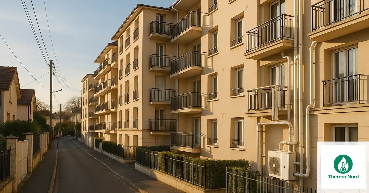 Rues et immeubles du quartier Coeuilly à Champigny-sur-Marne (94500) — zone d'intervention Thermo Nord