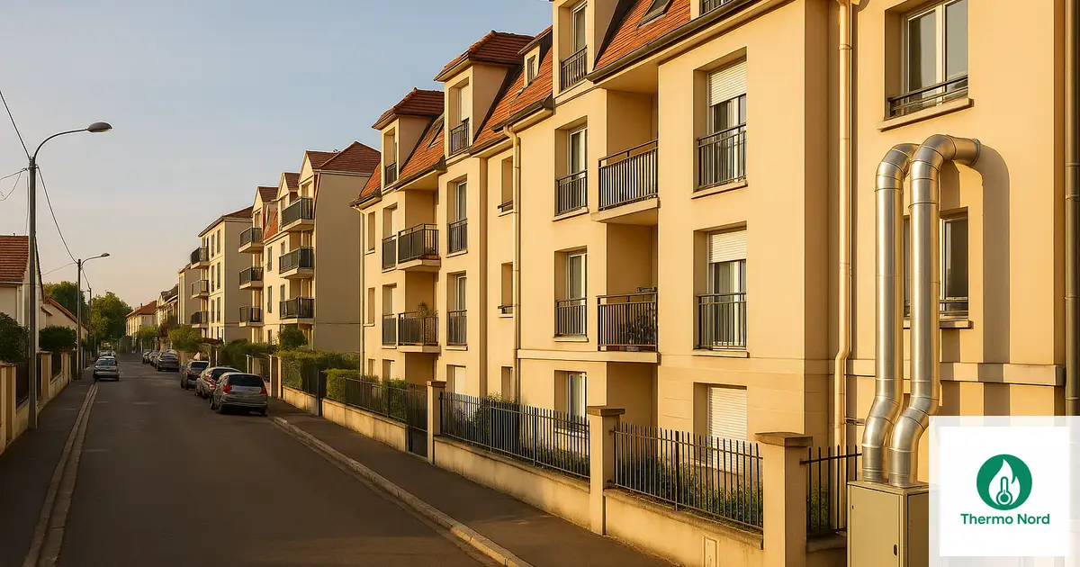 Rues et immeubles du quartier Tremblay à Champigny-sur-Marne (94500) — zone d'intervention Thermo Nord