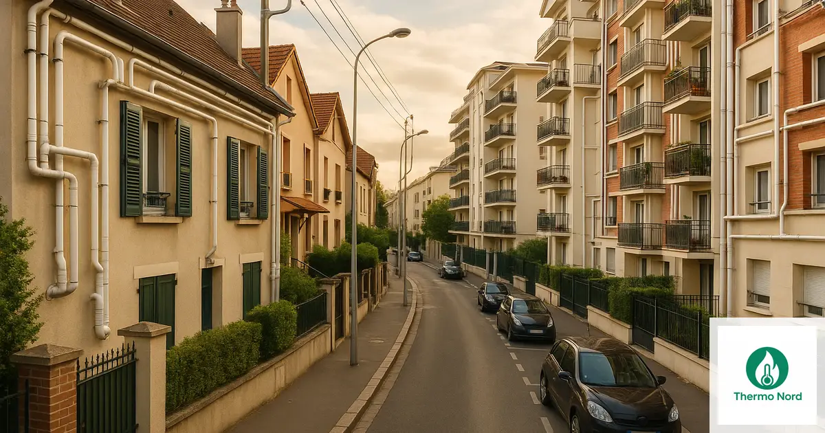 Rues et immeubles du quartier Liberté - Berceaux à Charenton-le-Pont (94220) — zone d'intervention Thermo Nord