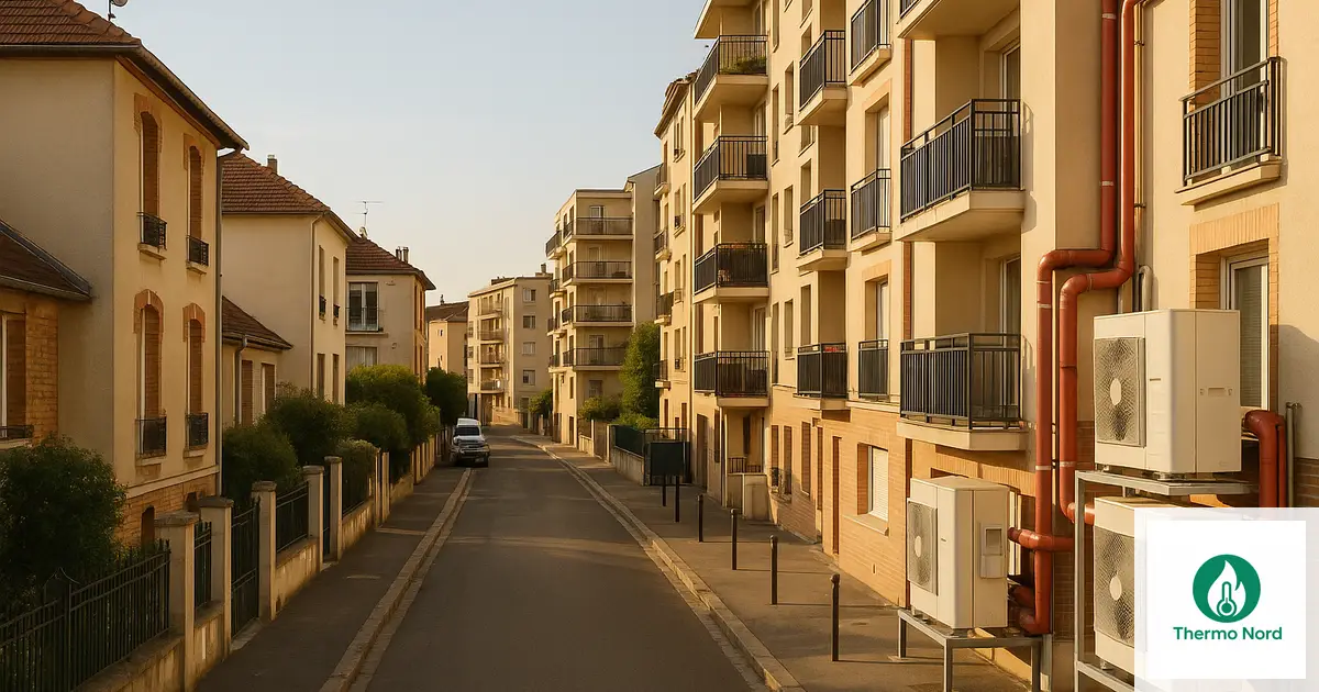 Rues et immeubles du quartier Centre-Ville à Ivry-sur-Seine (94200) — zone d'intervention Thermo Nord