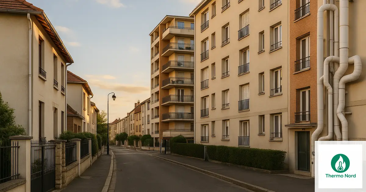 Rues et immeubles du quartier Pierre-et-Marie-Curie à Ivry-sur-Seine (94200) — zone d'intervention Thermo Nord