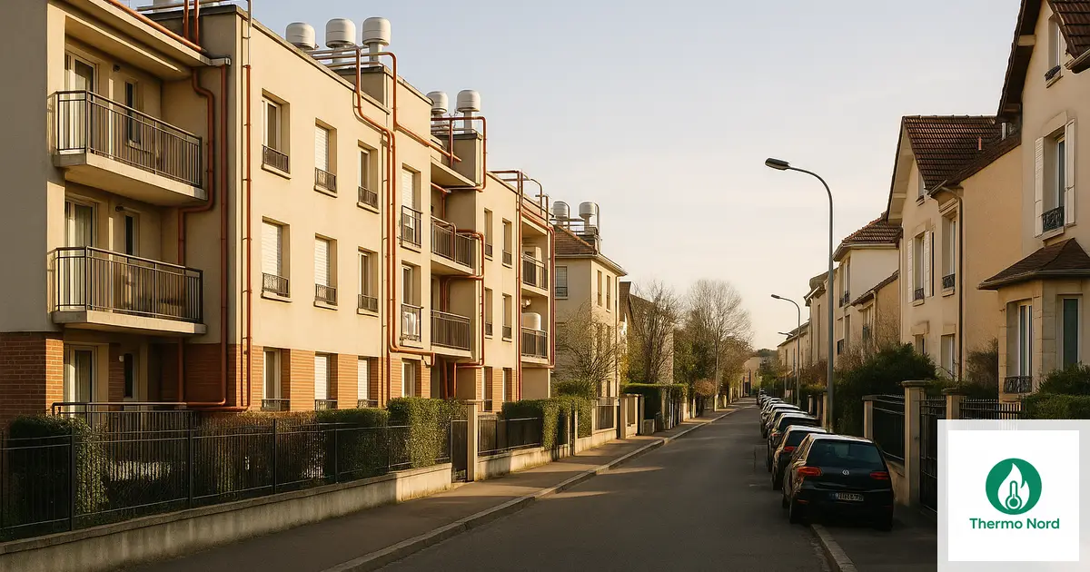 Rues et immeubles du quartier Parangon à Joinville-le-Pont (94340) — zone d'intervention Thermo Nord