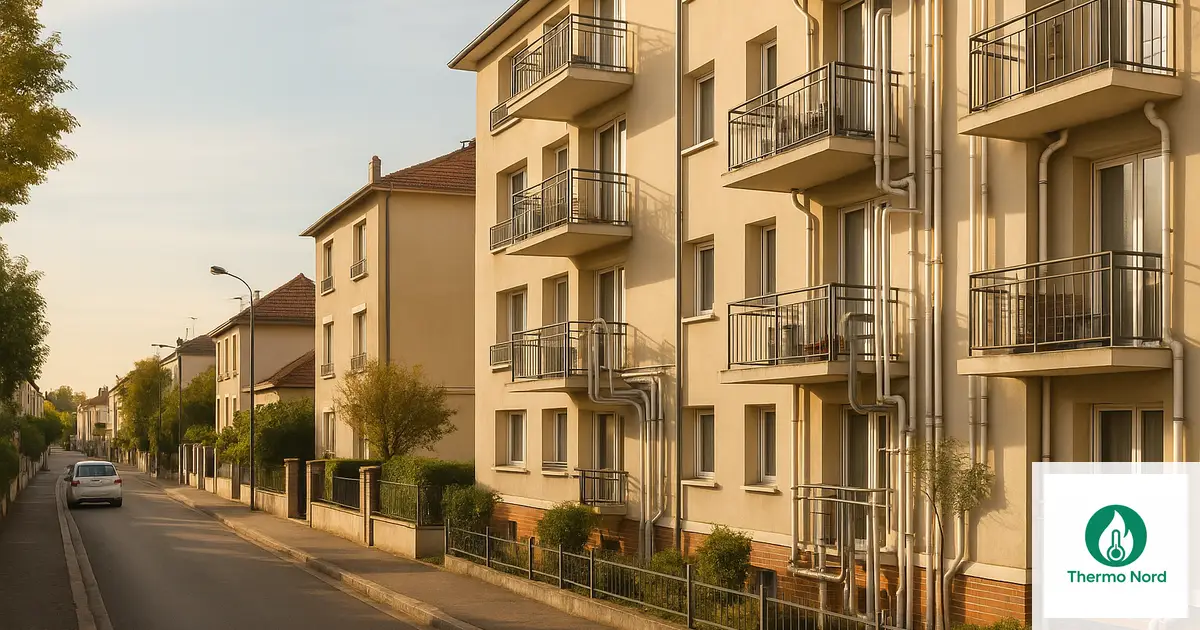 Rues et immeubles du quartier Centre - Charentonneau à Maisons-Alfort (94700) — zone d'intervention Thermo Nord