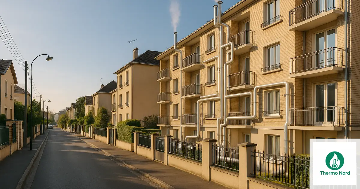 Rues et immeubles du quartier Vert-de-Maisons à Maisons-Alfort (94700) — zone d'intervention Thermo Nord