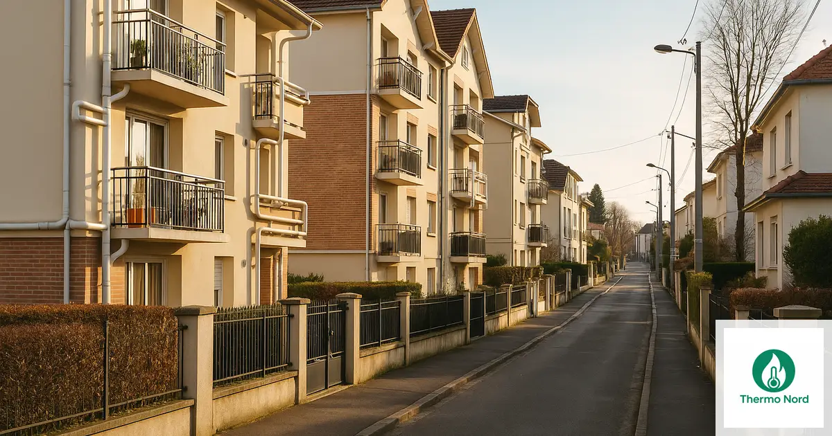 Rues et immeubles du quartier La Pie à Saint-Maur-des-Fossés (94100) — zone d'intervention Thermo Nord