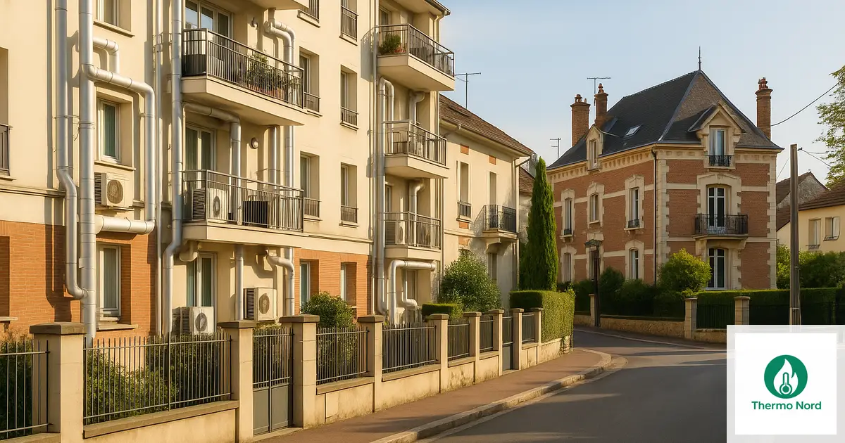 Rues et immeubles du quartier Vieux Saint-Maur à Saint-Maur-des-Fossés (94100) — zone d'intervention Thermo Nord