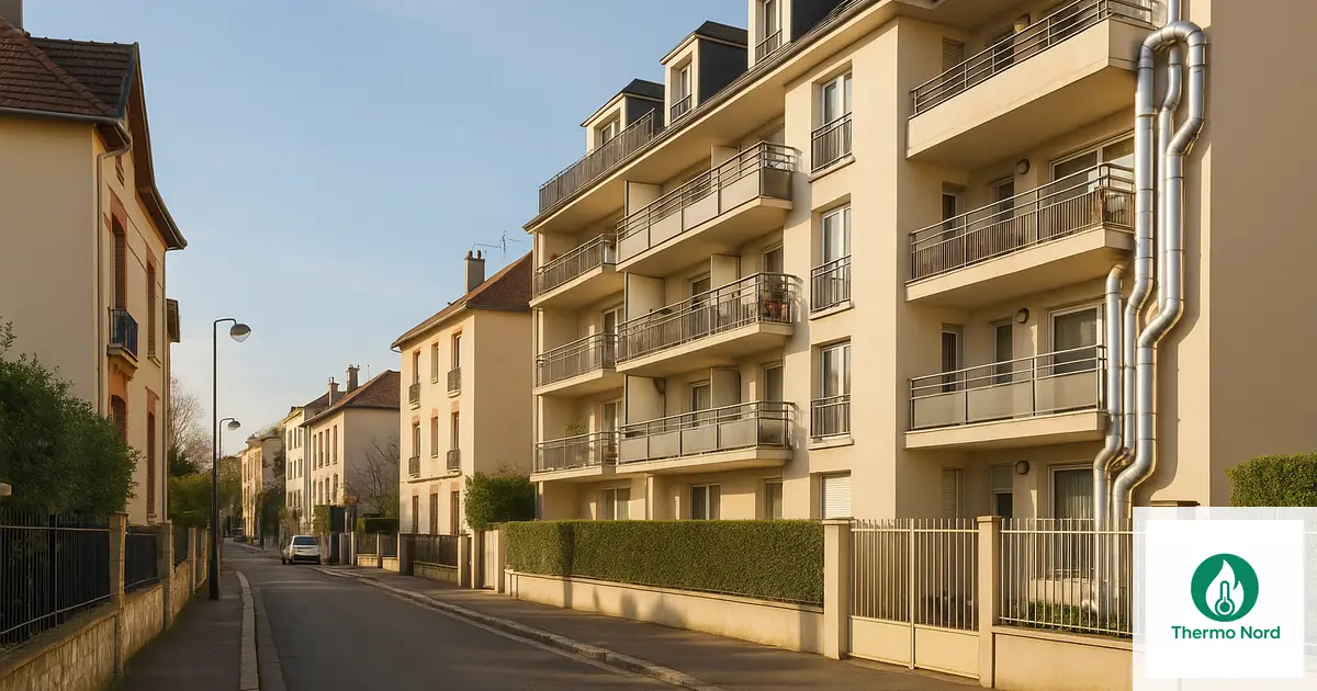 Rues et immeubles du quartier Centre-Ville à Vincennes (94300) — zone d'intervention Thermo Nord