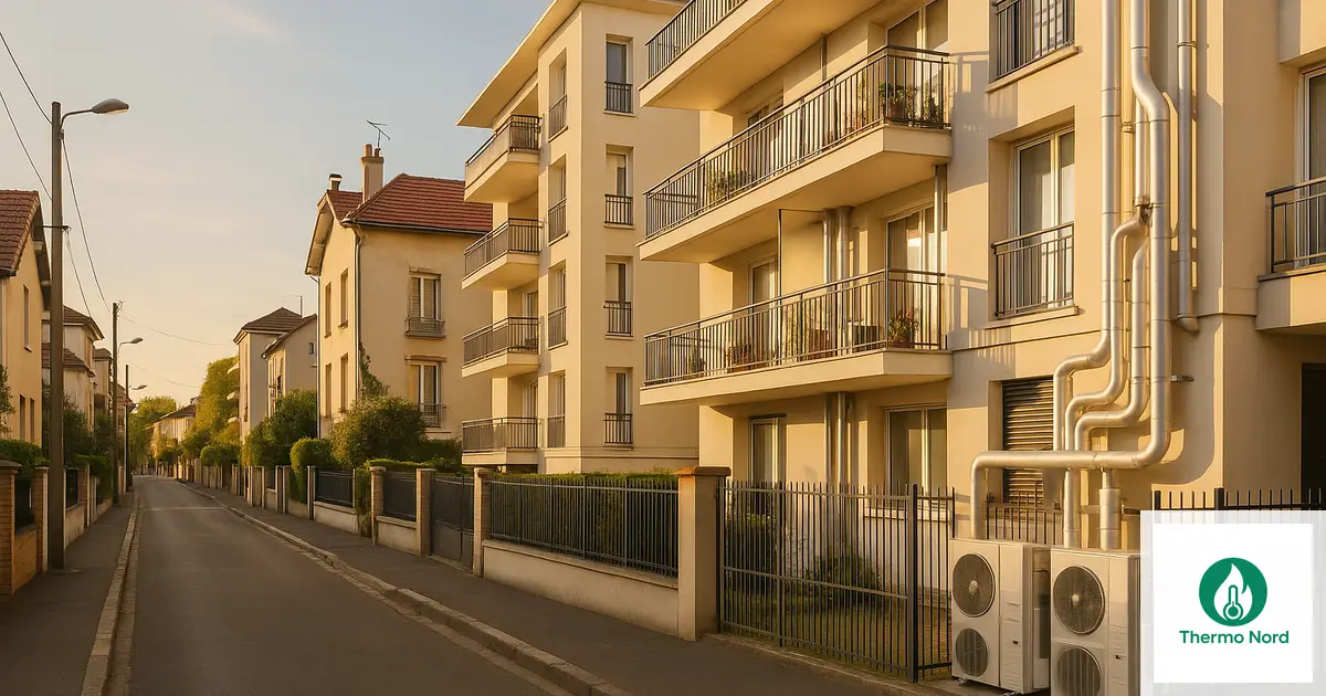 Rues et immeubles du quartier Sorbiers-Saussaie à Vincennes (94300) — zone d'intervention Thermo Nord