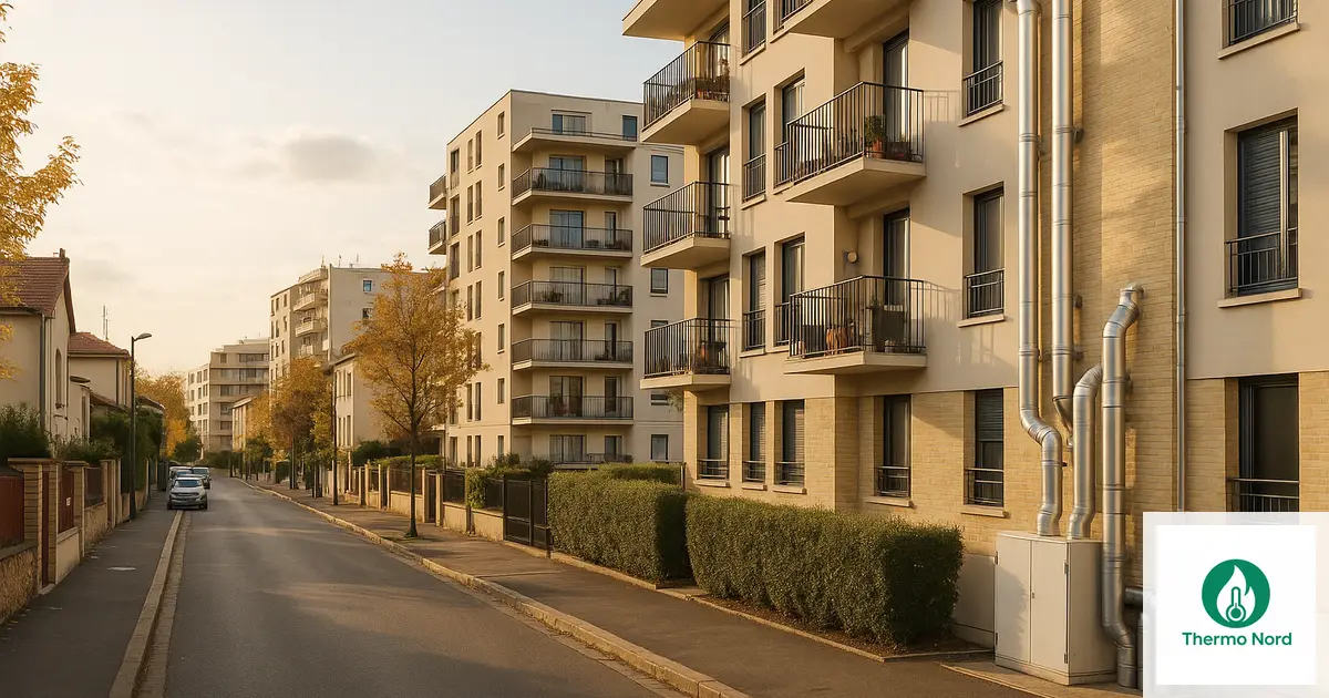 Rues et immeubles du quartier 8 Mai 1945 à Vitry-sur-Seine (94400) — zone d'intervention Thermo Nord
