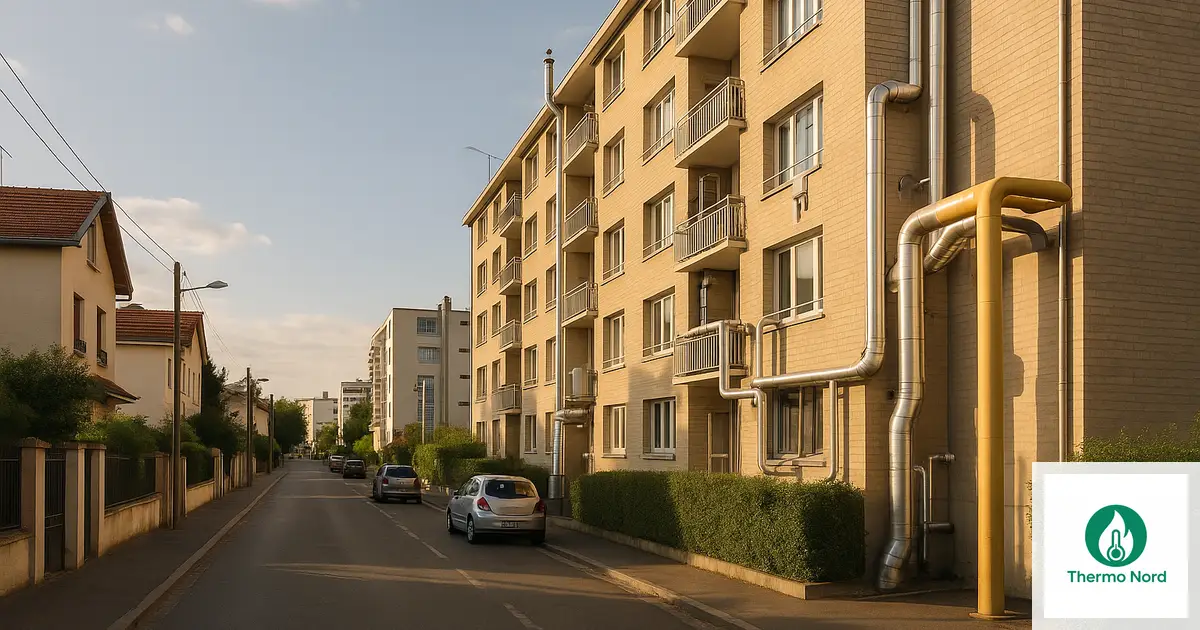 Rues et immeubles du quartier Coteau-Malassis à Vitry-sur-Seine (94400) — zone d'intervention Thermo Nord