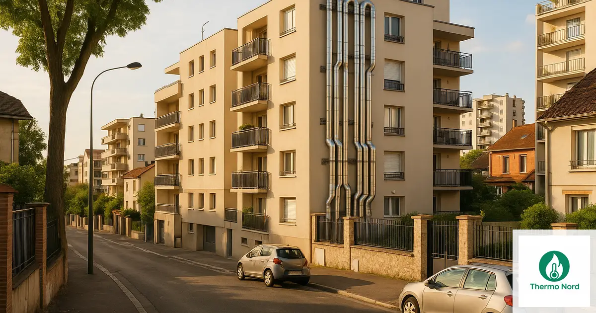 Rues et immeubles du quartier Plateau à Vitry-sur-Seine (94400) — zone d'intervention Thermo Nord