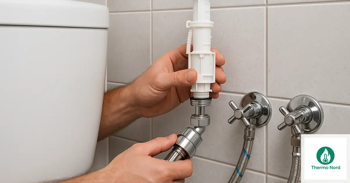 Chasse d'eau qui coule en continu : remplacer le mécanisme à Cachan (94230) — Thermo Nord