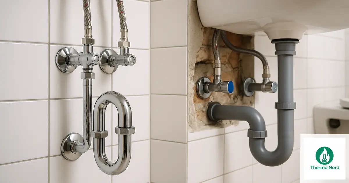 Pose plomberie en rénovation : encastré ou apparent ? dans le Val-de-Marne (94) par Thermo Nord